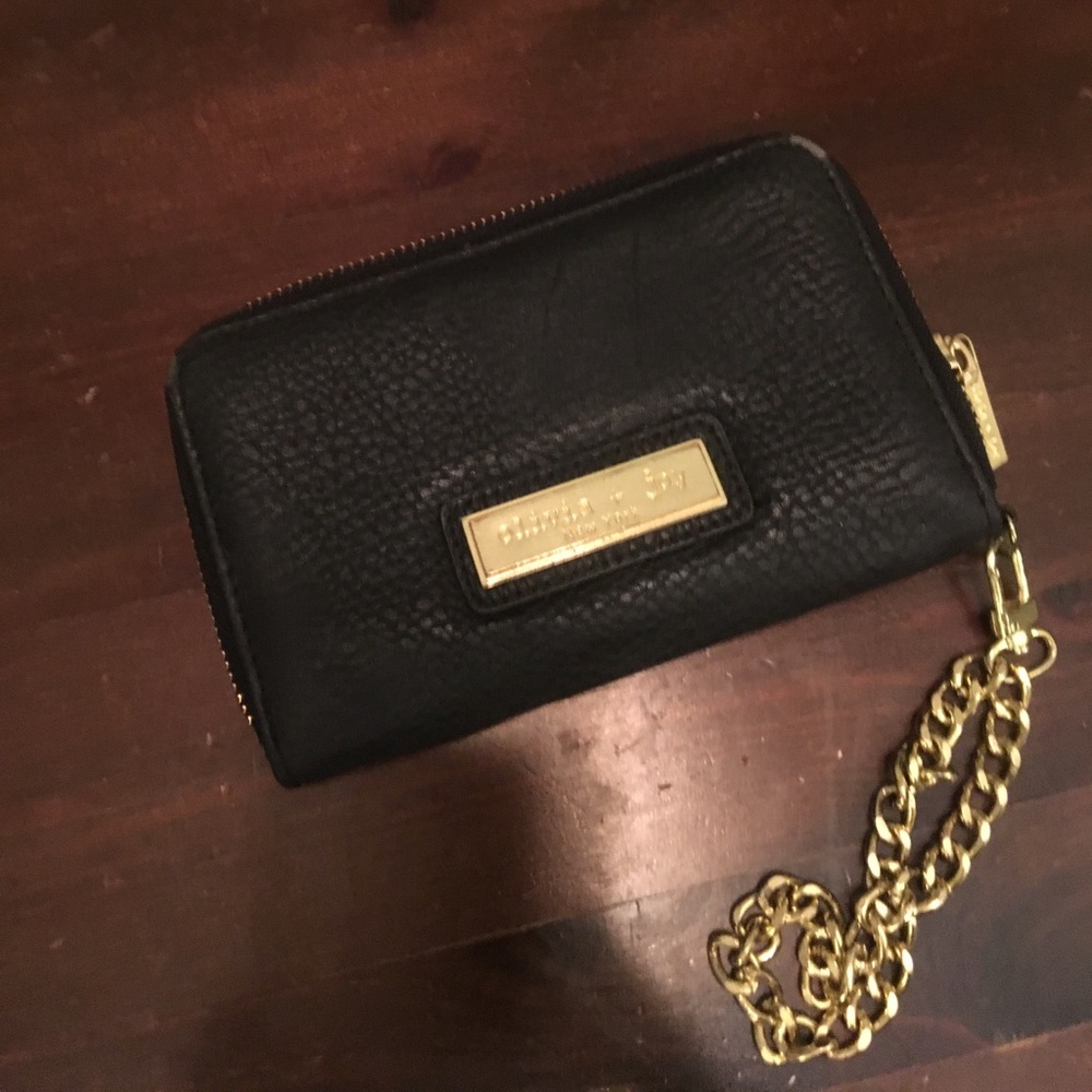Olivia + Joy black clutch wallet